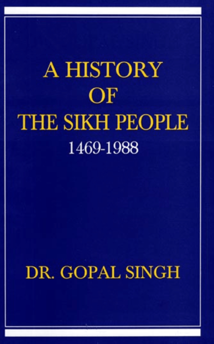 A History of The Sikh People (1469-1988) - SRI ASDHUJ