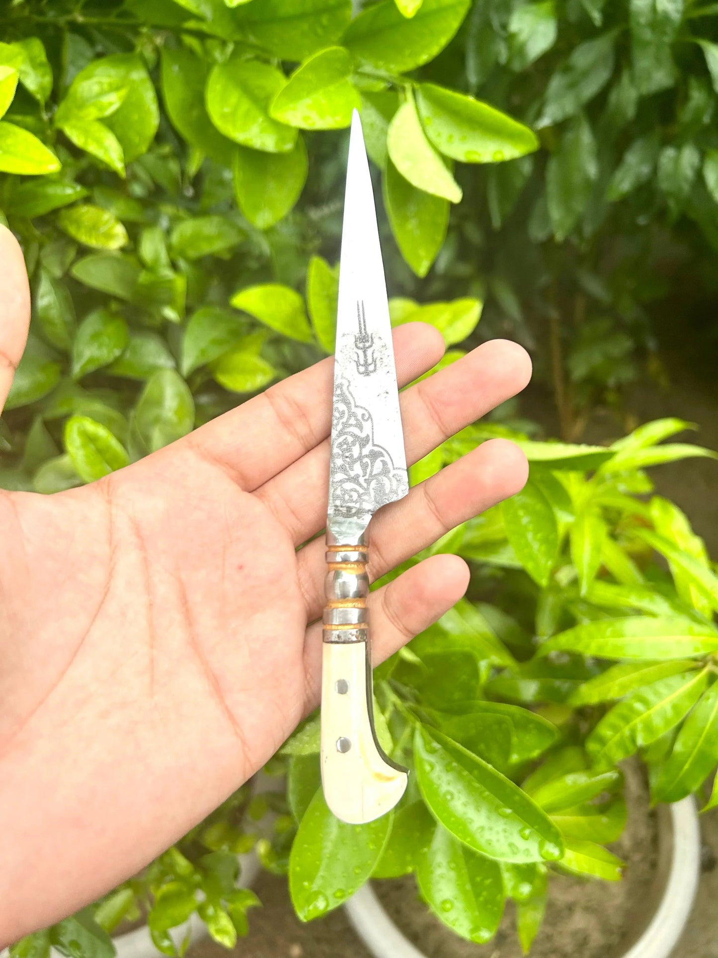 8 Inches Kard with Metal Scabbard - SRI ASDHUJ