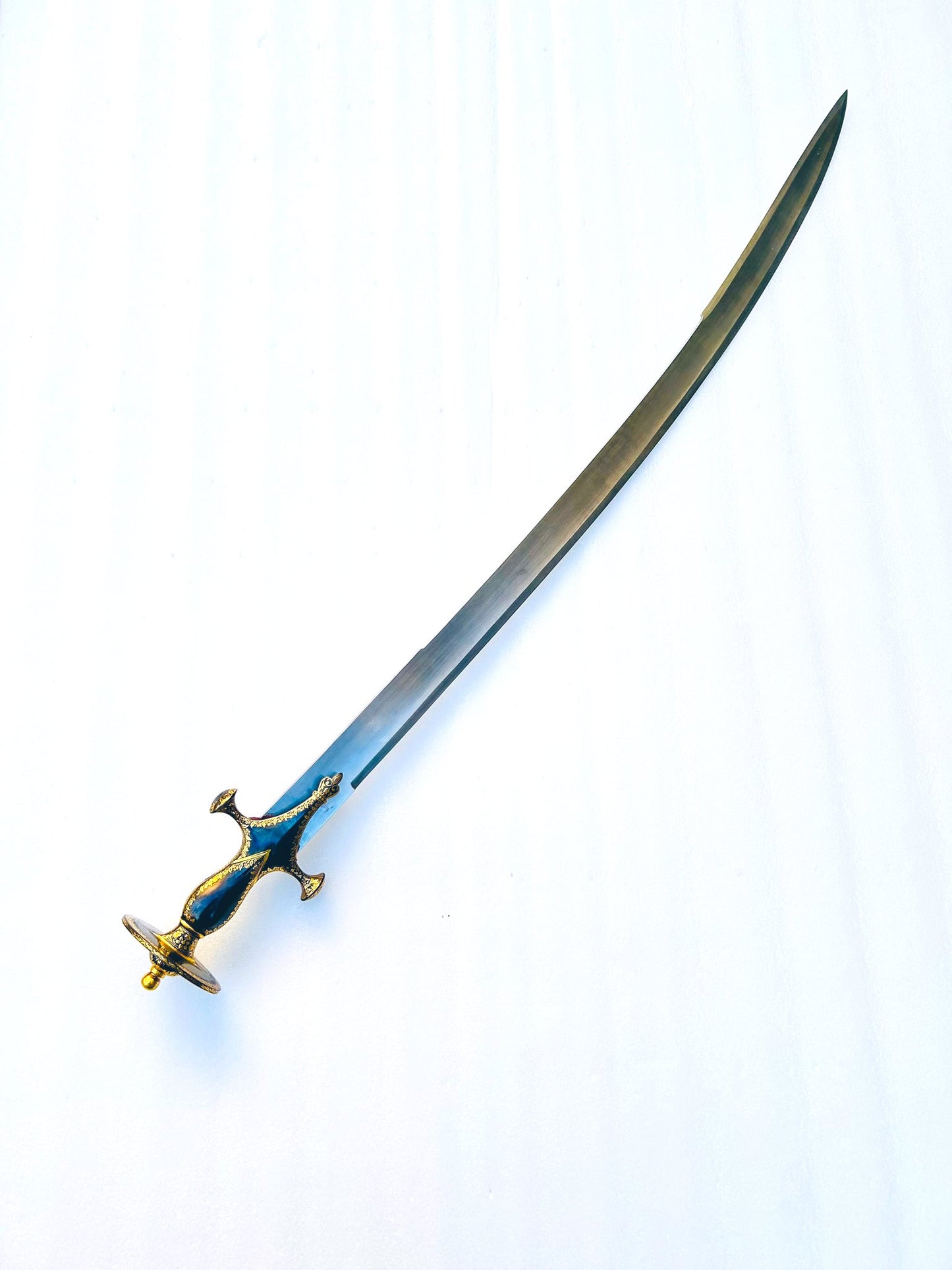 Gold Koftgari work Sirohi with High Carbon Blade