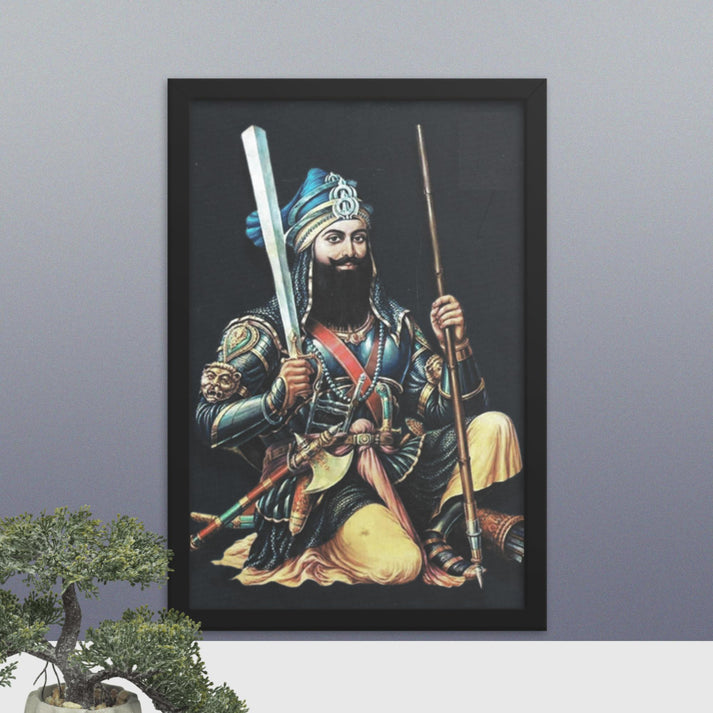 Akali Deep Singh ji-Framed Print - SRI ASDHUJ