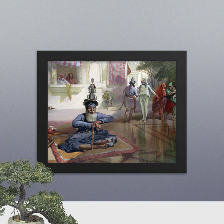 Akalis at the Holy Tank - Framed Print - SRI ASDHUJ
