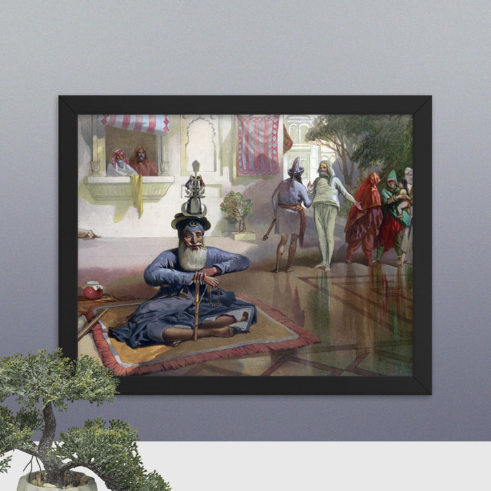 Akalis at the Holy Tank - Framed Print - SRI ASDHUJ