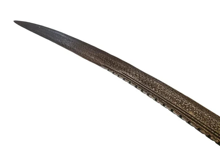 Damascus Blade Tegh With Silver Work - SRI ASDHUJ