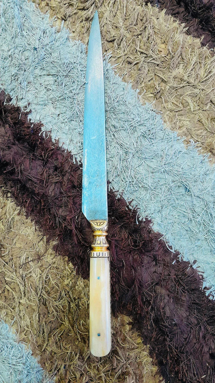 Elephant Tooth Hilt Wootz Kard - SRI ASDHUJ