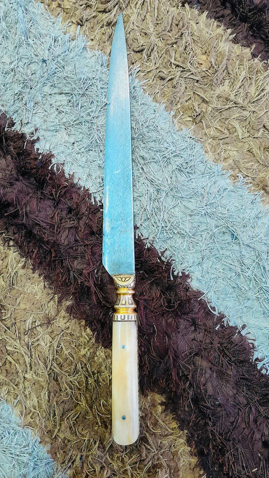 Elephant Tooth Hilt Wootz Kard - SRI ASDHUJ