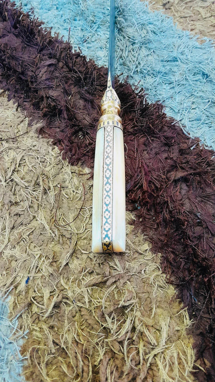 Elephant Tooth Hilt Wootz Kard - SRI ASDHUJ
