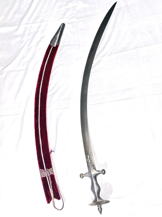 Leaf Spring Steel Goliya Sword with Surajmukhi Hilt - SRI ASDHUJ
