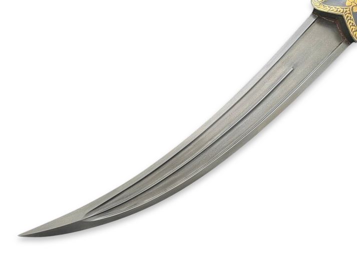 Parrot Hilt Khanjar with original Gold Koftgari work and a fine Blade - SRI ASDHUJ